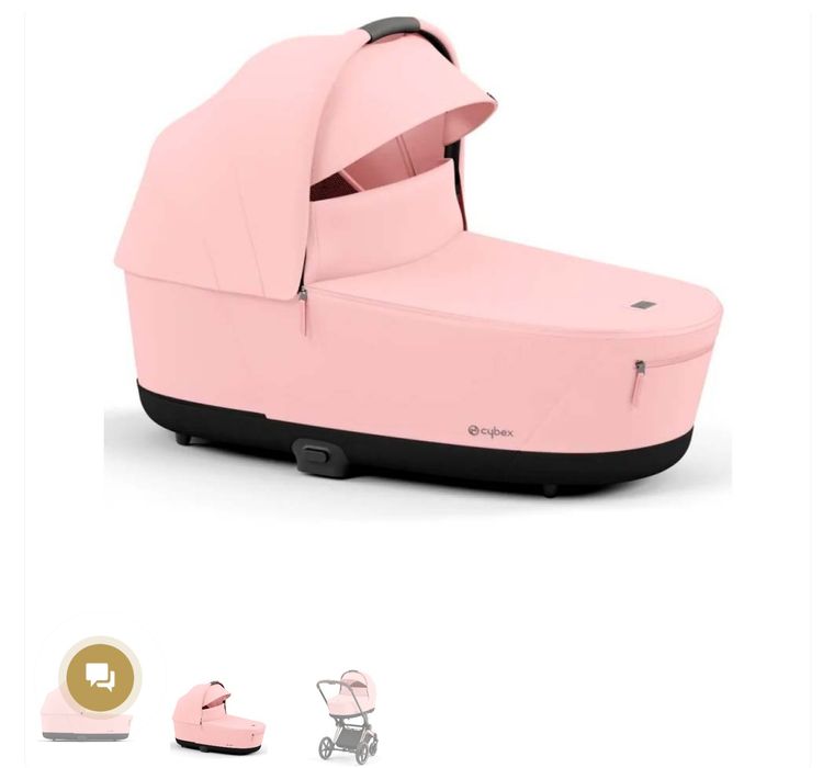 Люлька Priam IV Lux Peach Pink Cybex в отличном состоянии