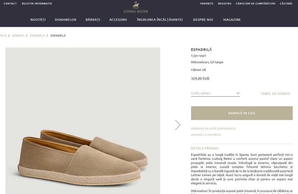 Pantofi casual 44.5 45 espadrile de lux Ludwig Reiter piele naturala moale