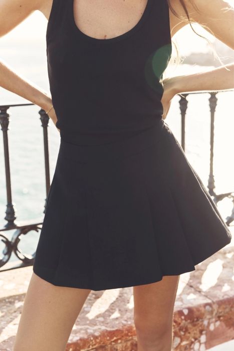 Чёрная хлопковая майка Zara, б/у