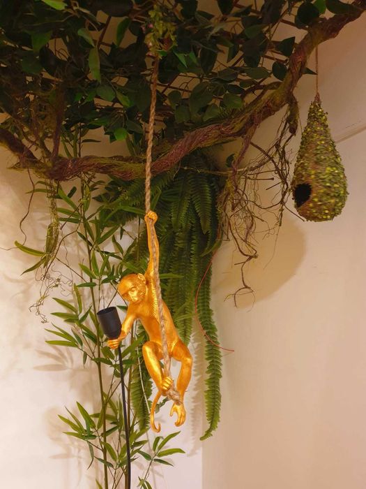 Lampa, candelabru, veioza, aplica art deko kare maimuta gold