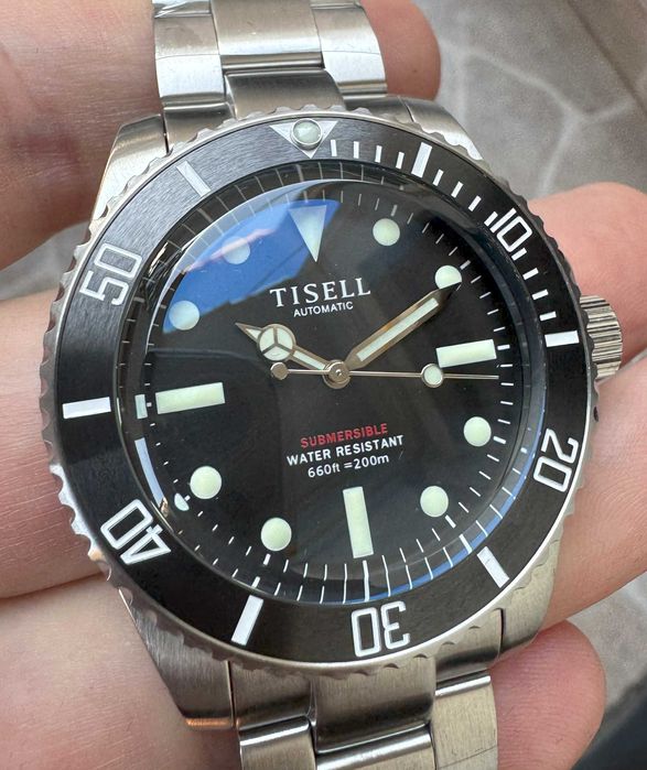 Tisell Submersible 40 mm Automatic Diver 200 m