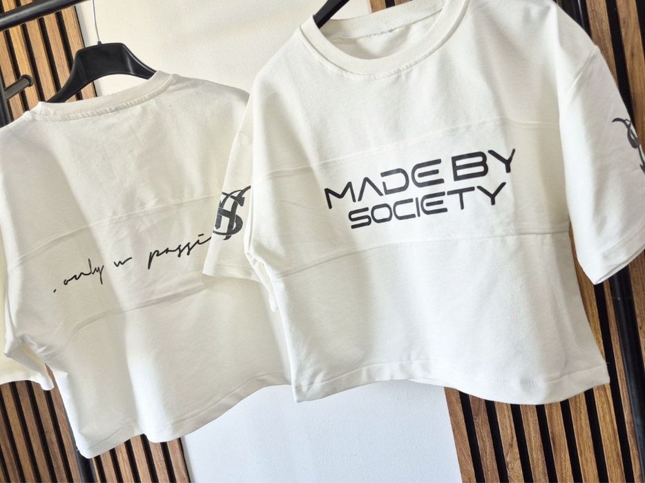 Tricou Made by Society dama 1 buc Marime universală  ( S M L)