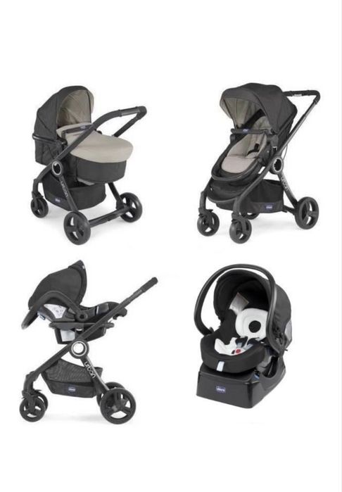 Детская коляска Chicco 3 в 1 итальянский бренд