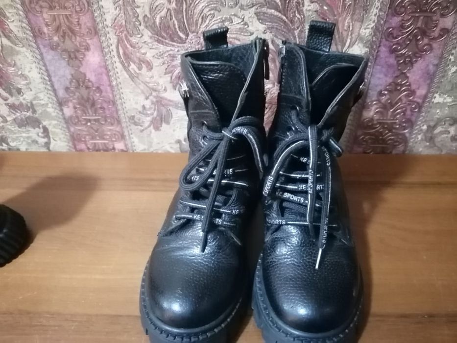 Кожаные ботинки демисезон на девочку р. 31