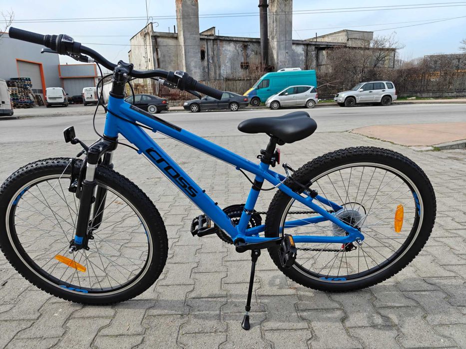 CROSS Алуминиев велосипед 24" RIDER син
