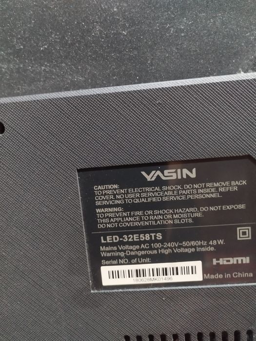 Телевизор Yasin 32 экран
