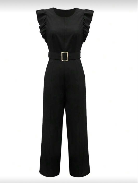 Черен дамски гащеризон