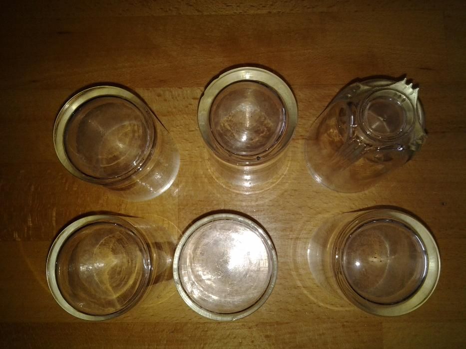 Set 5 + 1 Pahare sticla aperitiv 7 cm