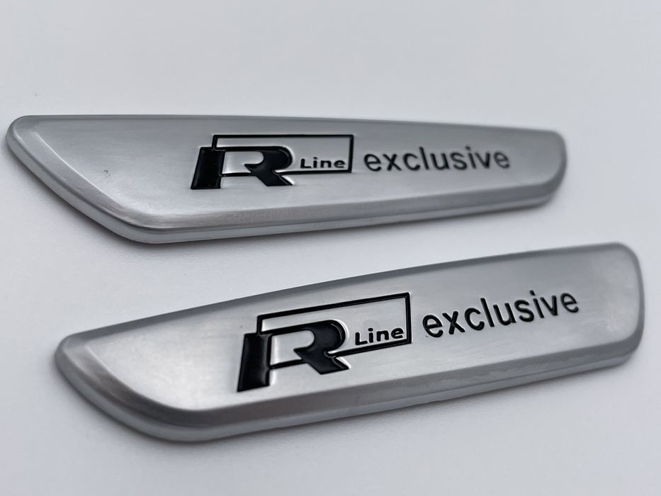 Emblema Vw R-line Exclusive interior gri