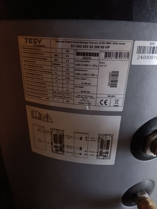 De vânzare boiler două serpentine și termosemineu