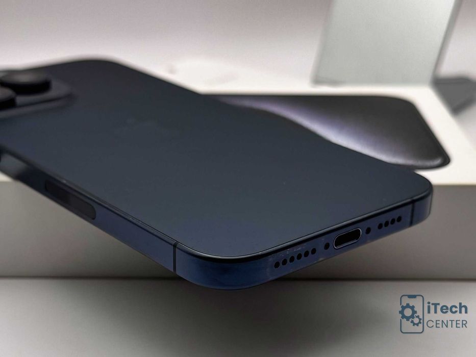 iPhone 15 Pro MAX, Blue, 256GB, 100% батерия, КАТО НОВ, 1г. ГАРАНЦИЯ!