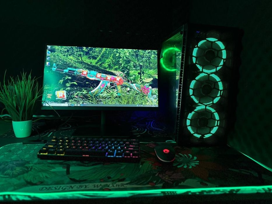 Мощный Игровой Компьютер ПК / Полный комплект/ Монитор / Клавиатура