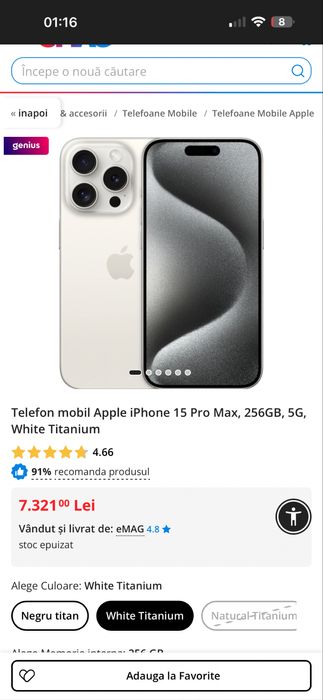 Schimb cu iphone 16