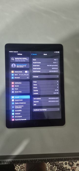 Ipad 5 space gray 96%yomks