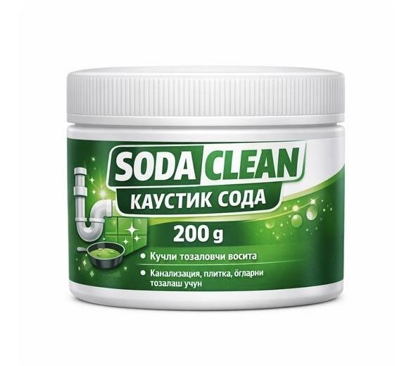 Kaustik soda Sodaclean 200gr 10000 sum donasi