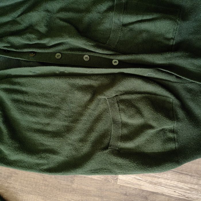 Зелена дълга жилетка Zara