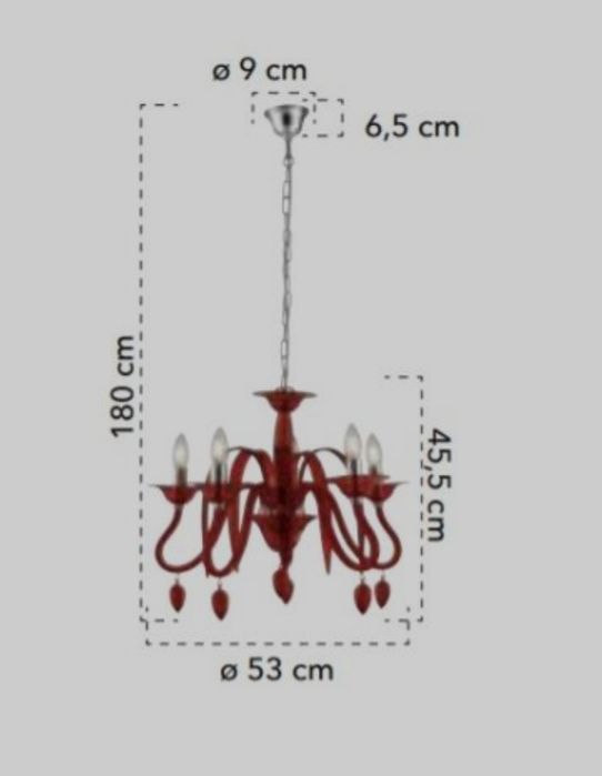 Vând Candelabru roșu