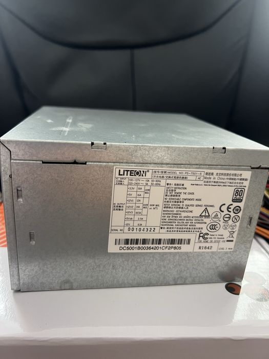 Захранване LiteOn 500W 80+ Bronze – PS-7501-5