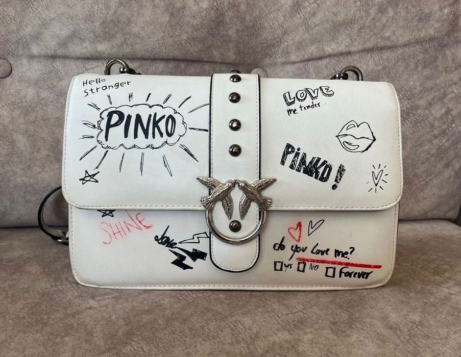 Чанта Pinko Love Graffiti голям размер