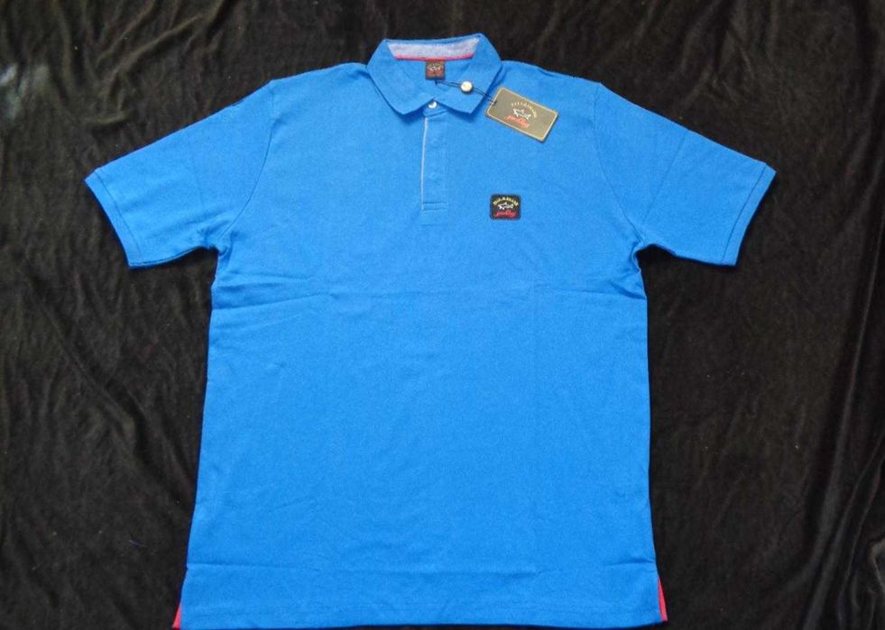 Tricou barbati maneca scurta guler 4XL 5XL 6XL albastru, rosu, turcoaz