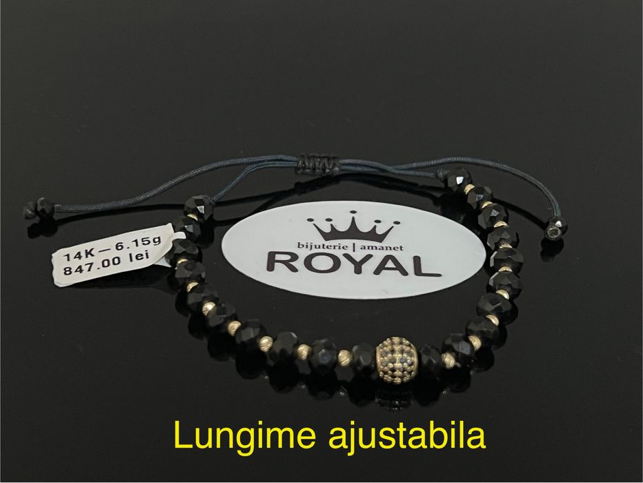 Bijuteria Royal CB : Bratara cu snur aur 14k 6,15gr