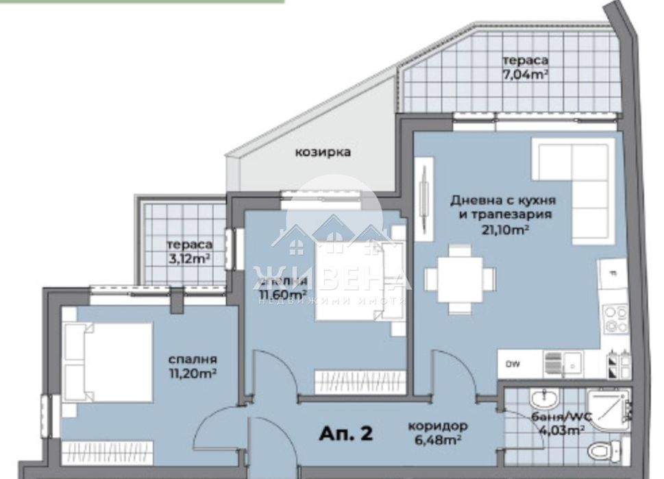 Продава се Тристаен апартамент в Варна, Аспарухово - 98 кв.м за 1506 €/кв.м - Снимка #1