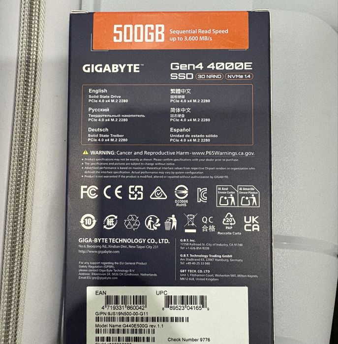 SSD M2 Nvme 500gb