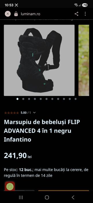2 marsupiu bebe Infantino si baby carier