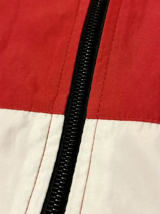 Original - Bluza de trening adidas rosie alba neagra de sport cu dungi