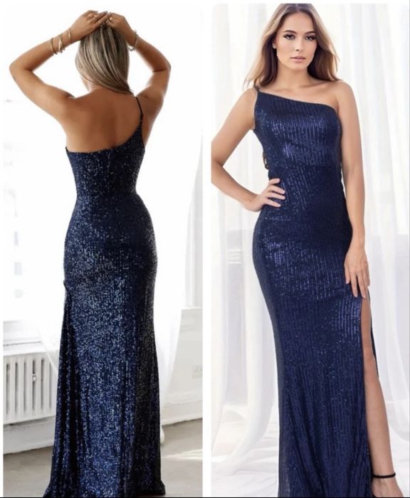 Дълга официална с пайети