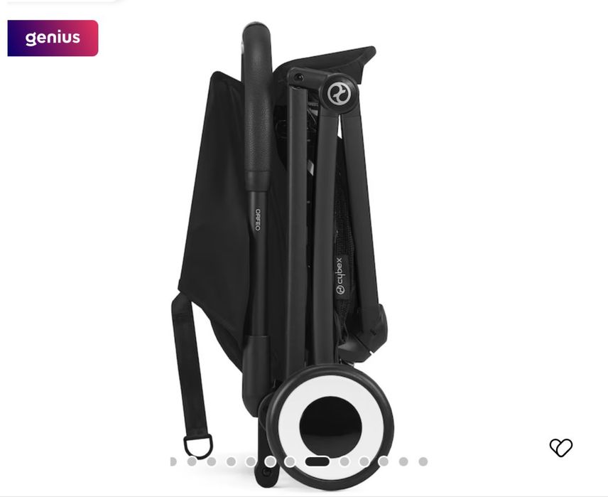 Carucior copii Cybex Orfeo negru cu bara