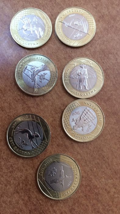 Продам коллекционные монеты жетi қазына