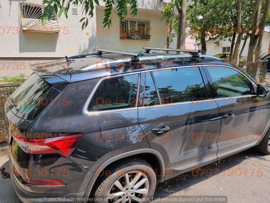 Bare portbagaj transversale ALUMINIU SKODA Karoq Kodiaq Kamiq Yeti Octavia Superb break