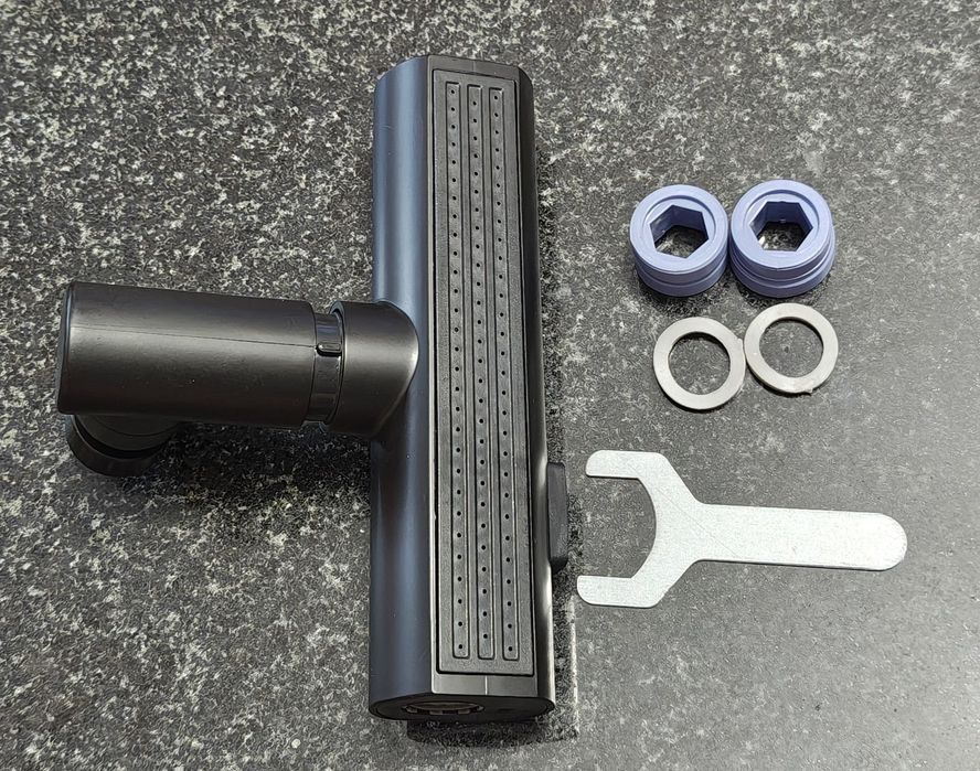 Robinet Bucătărie 3 în 1 Cascadă 360 NEGRU Nou