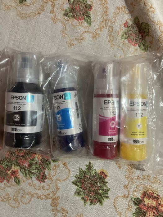 Комплект цветных чернил Epson 112 оригинал