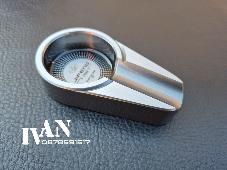 Луксозен метален пепелник за пури Jifeng в три цвята