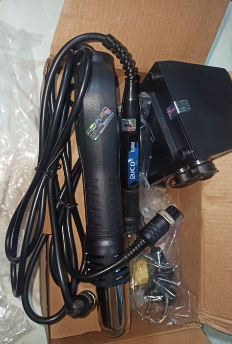 Паяльная станция фен пояльник компактный термо фен паяльник флюс паста