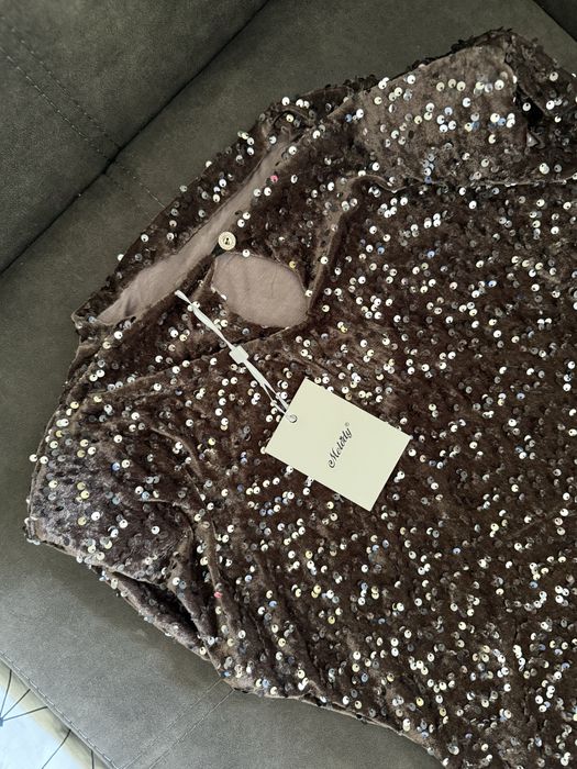 Рокли,пайетена,кожена