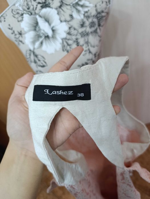 Rochie de vară roz deschis Lashez