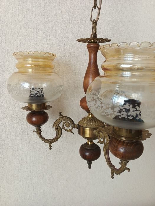 Люстра бронзовая. Ретро.