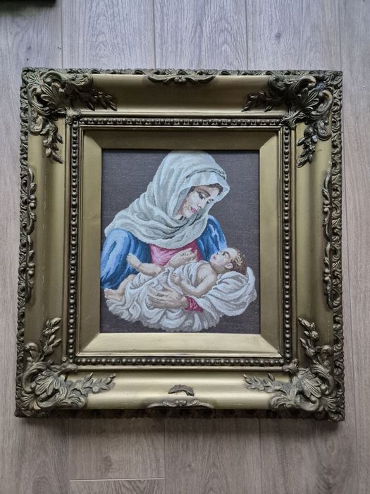 Гоблени, шити от двете страни, ДМЦ конци