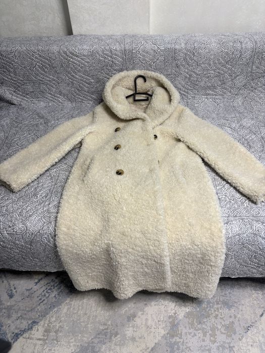 Шуба тедди белая