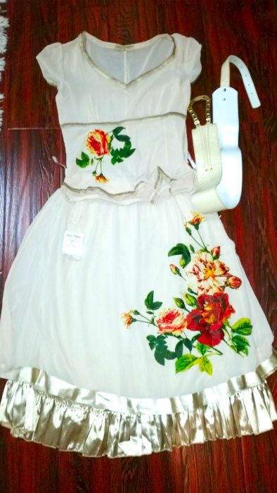 Юбка, топик и маечка