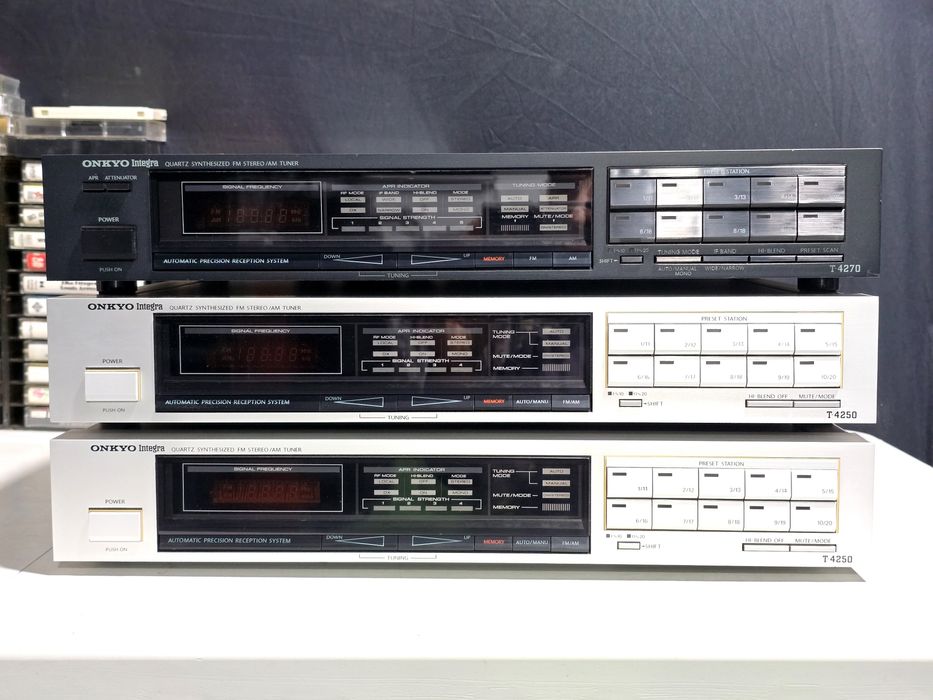 Radio tuner ONKYO INTEGRA T-4250 black, T-4270 argintiu,  hifi stereo