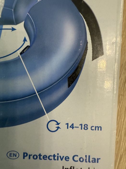 Guler de protecție gonflabil pentru câini, mărime S 14-18