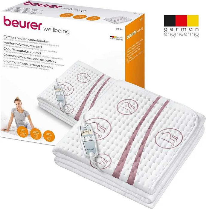 Ново Електрическо Подгряващо Одеало Beurer UB 90 Comfort (За Матрак)