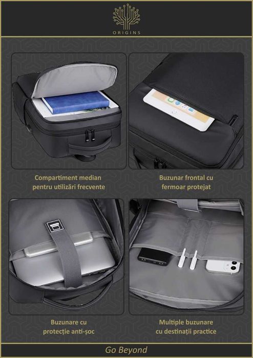 Rucsac laptop 15.6”, ORIGINS BUSINESS DAILY