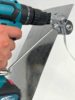 Ножница по металлу (насадка) для резки металла для шруповерта