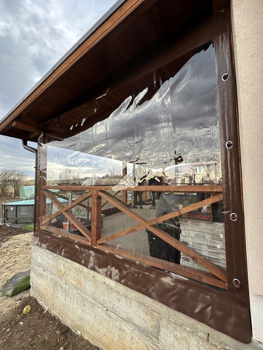 Ветроупорни завеси тенти покривала PVC винил кристал найлон барбекю