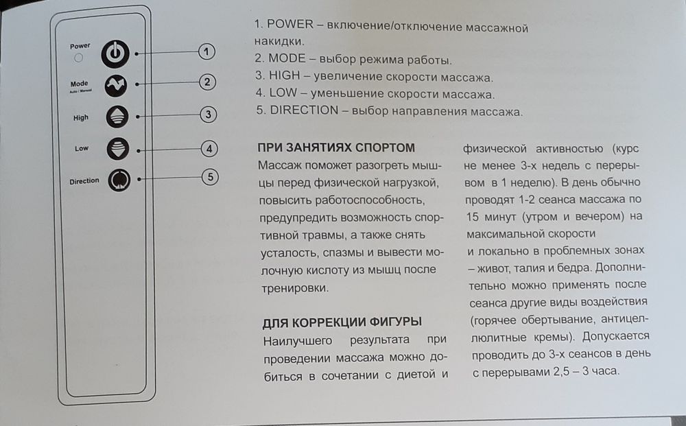 Массажный пояс В2-12